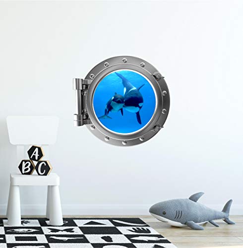 Vinilo decorativo redondo 24 pulgadas Orca Plata miniatura 3