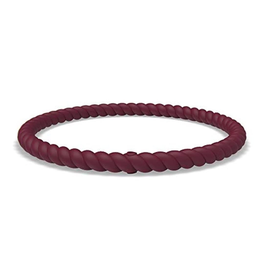 Enso Silicone Bracelet – Braided Stackable Bracelet - Hypoallergenic Rubber Wristband – Comfortable Flexible Band for Active Lifestyle - Medical Grade