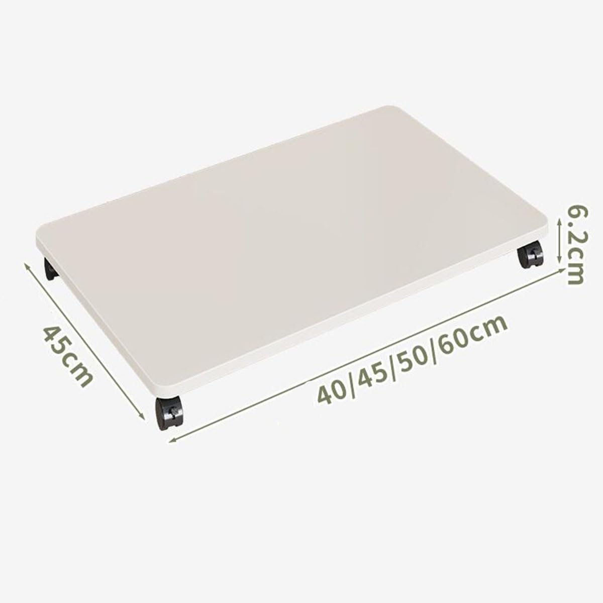 Supporto per Stampante con Ruote bloccabili, ripiano Mobile per Stampante/fotocopiatrice, Design Quadrato in Legno, Ideale per casa o Ufficio.