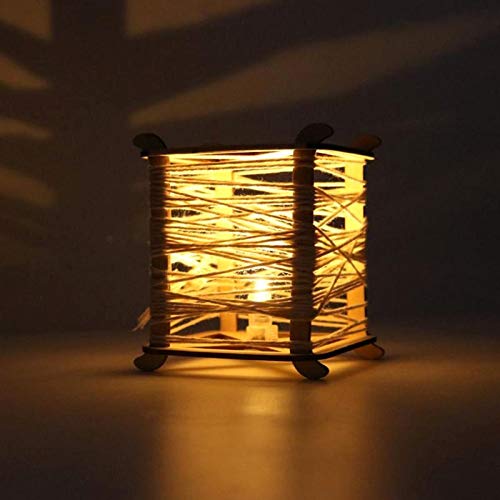 DIY Lantern Rope Hanging LED Light Pentagon Chinese Knot Crafts Luminous Ornaments Hanging Ornaments LED Lighting
