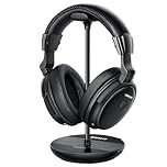 SIMOLIO Wireless Headphones for TV Watching with Charging Dock, TV Headphones w/Dialogue Clarity & Balance & Tone Control, by-Pass, Spare Battery, 100ft Long Range No Audio Delay