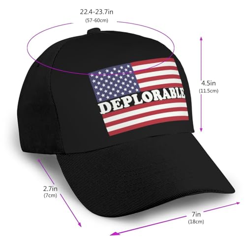 Deplorable American Flag Bonnets Curved Brim Mesh Baseball Cap Casual Sun Hat Unisex2