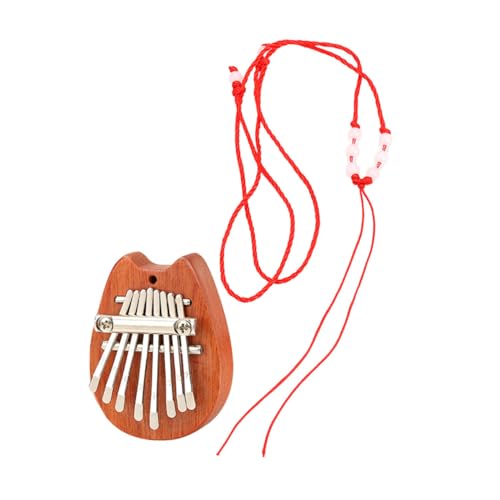 BESPORTBLE Wooden Kalimba Thumb Piano Portable Small Musical Instrument for Beginners Delicate Design Comfortable to Play for Music Interest Cultivation