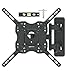 AC Wand  günstig Kaufen-Amazon Basics TV-Halterung/Wandhalterung, schwenkbar, neigbar, für 26–55 Zoll Curved und Flach-TV oder Monitor bis 36 kg, max. VESA 400 x 400 mm, Schwarz