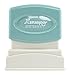 Xstamper 2025 Pre-Inked 2-Color Stock Stamp E-MAILED with Signature Line, Impression Size: 1/2" x 1-5/8", BLUE/RED