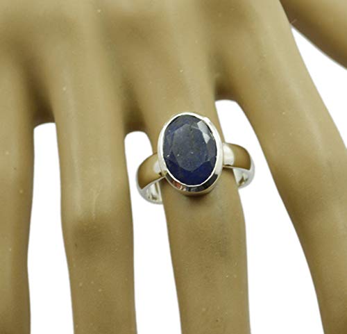 Bague argent 925 anti-ternissement RIYO véritables pierres CZ bleues fixes