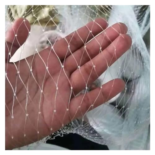 Red de malla de nailon duradera para pájaros, red antipájaros de 0,35 mm para jardín, árboles frutales y protección de cultivos, 8 x 10 m (malla de 5 cm), red de seguridad infantil y prevención de