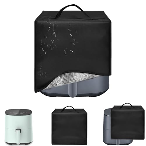 Image of Heavy Duty Compact Air Fryer Dust Cover for COSORI 5QT Air Fryer Pro,13.78 inchD x9.84 inchW x11.61 inchH, 600D nylon w /12m Foil Lining, Heat-Resistant Waterproof Oil-Proof