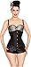 Playgirl Label 4 Layer Reinforced 26 Steel Boned Waist Training Shaper Corset 28” Black
