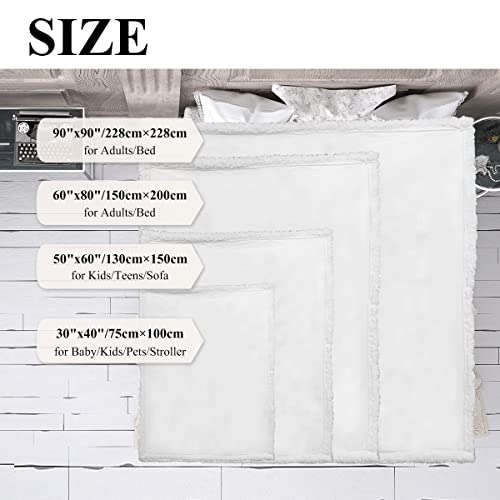 Blessliving 3D Easter Lilies & Wooden Cross Sherpa Reversible Throw Crucifix With Lilies Pattern Microfiber Fleece Throw I Can Only Imagine Christian Bed Blanket (Twin, 60 X 80 Inches) #TOP1