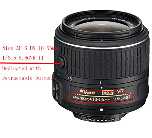 Capuchón de lente HB-69 para Nikon AF-S DX 18-55 mm f/3.5-5.6G VR II, compatible con lentes de 52 mm miniatura 3
