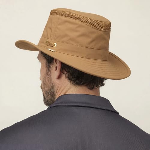 Image of Tilley Womens Ltm5 Airflo Medium Brim Recycled Sun Hat, Olive, 7.75 US