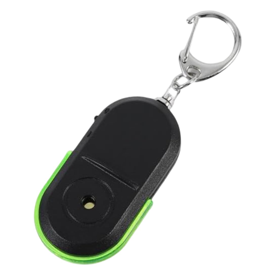 Fiasco 5 PCS Portable Anti-Lost Alarm Key Finder Wireless Whistle Sound LED Light Locator Finder(Green)-image-3