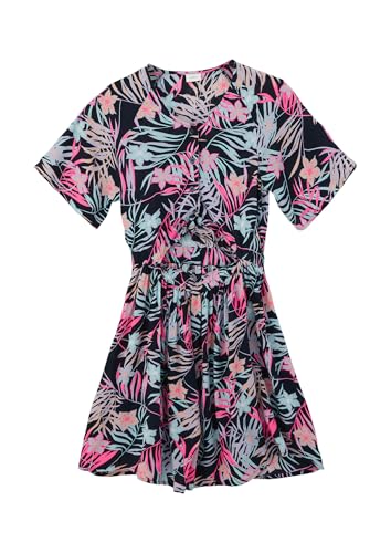 s.Oliver Viskose-Kleid mit Knoten-Detail und Raffung