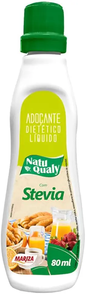 Kit C/2und Adocante Liquido Com Stevia Natuqualy 80 Ml