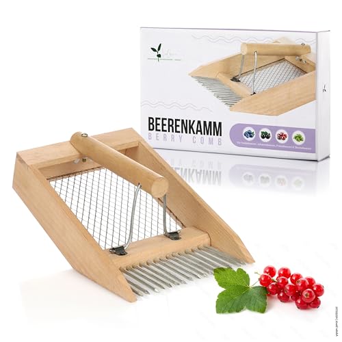 LaGreen Peigne à baies en bois – Aide à la récolte, cueille-fruits, peigne à myrtilles et...