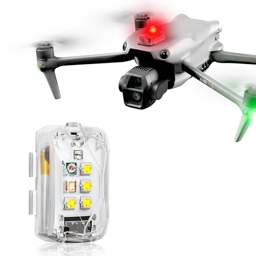 Tomat Drone Strobe Lights for DJI Neo/Mini 4K/Mini 4 Pro/Air 3S/Avata 2/Mini 2 SE, FAA Night Flight Lights with 4 Colors Led Lamp for RC Quadcopters Drone Accessories