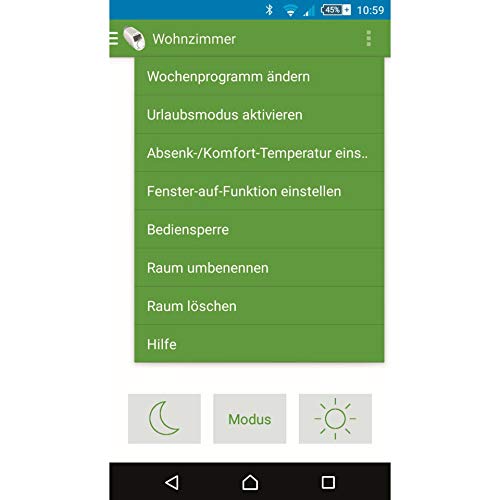 Eqiva Bluetooth Smart Elektronik-Heizkörperthermostat, mit App-Steuerung (3er-Set) – Ansicht 5