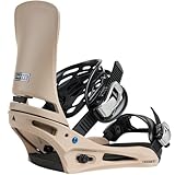 Burton – Fijaciones de Snowboard Cartel Re:Flex Summit para hombre, talla S, color beige