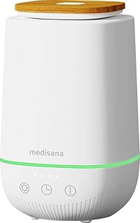 medisana AD 650 Aroma Diffuser, Duftlampe mit Wellness-Licht und Timer, Lufterfrischer mit Diffusor für ätherische Öle, Raumbefeuchter mit Ultraschall-Technologie für angenehmen Raumduft