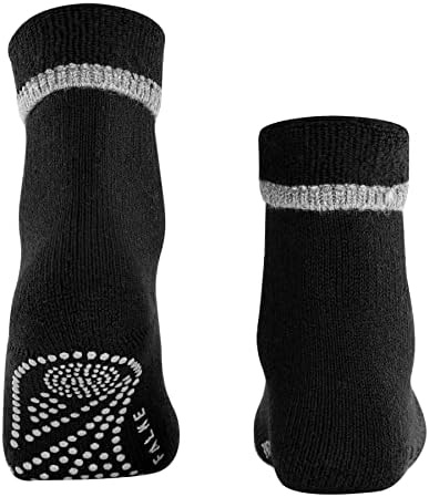 FALKE Dames Stopper sokken Cuddle Pads W Hp katoen wol Noppen op de zool 1 paar, Zwart Black 3009, 35/38 EU