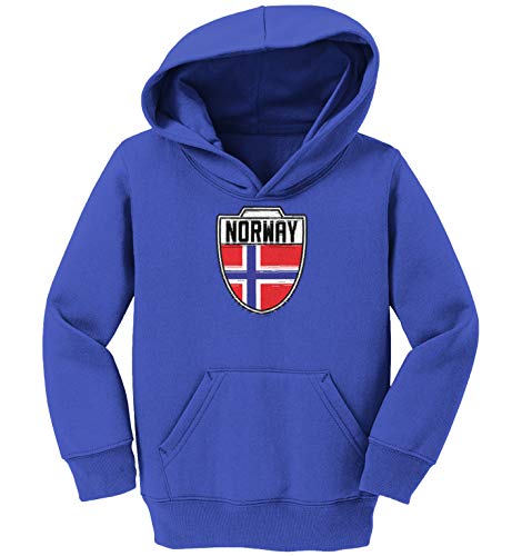Norway - Country Soccer Crest Toddler/Youth Fleece Hoodie