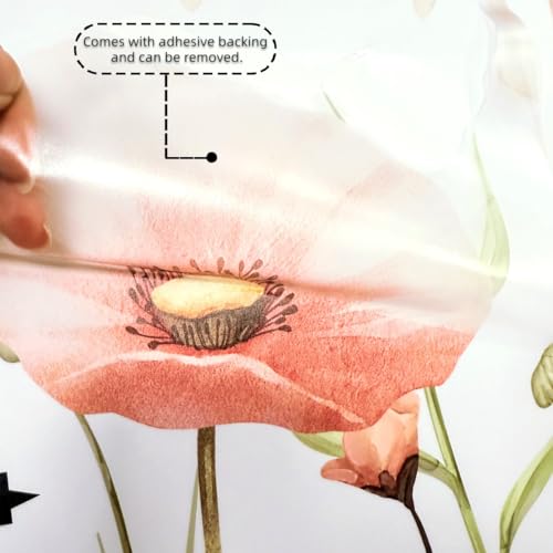 Vinilos decorativos mural floral libélula 2 piezas miniatura 5