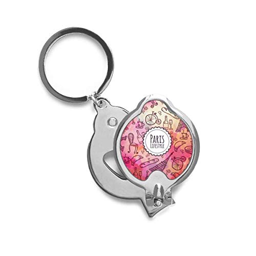 Coupe-ongles Paris France repère d'amour pour manucure voyage Rose Vie