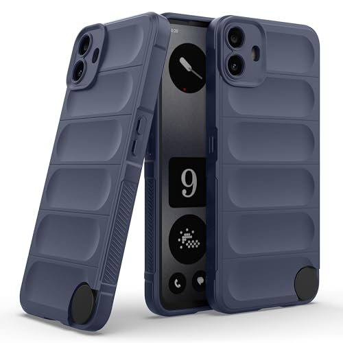 Image of amazon basics Back Case Cover for CMF by Nothing Phone 1 | Compatible for CMF by Nothing Phone 1 Back Cover | Liquid Silicon Magic Case with Camera Protection | Sapphire