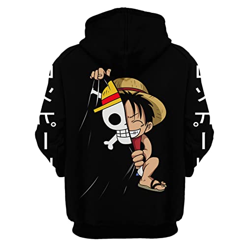 Ioajam Men And Women Fashion 3D Printing Anime Hoodie Unisex Pullovers Sweatshirt Sports Tops Hz01-Xx-Large #TOP1