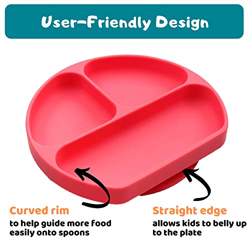 image for Silikong Suction Plate for Toddlers | BPA Free, 100% Food-Grade Silico