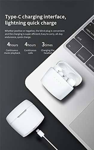 Wireless Headphones,Hybrid ANC Wireless Earbuds Active Noise Cancelling ,30 hours playtime,Bluetooth 5.2 Stereo In-Ear Earphones with USB-C fast Charging case, Immersive Deep Bass with Touch Control