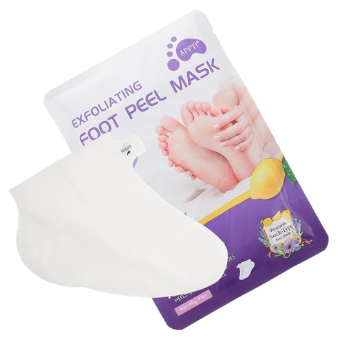 minkissy 1 Par Máscara Exfoliante para pies brillo de labios efecto espejo brillo de labios espejo para pies de pie para hombres pie pies