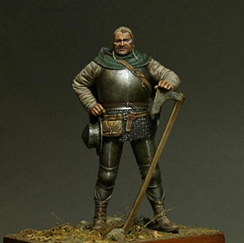 Figura modelo 1/24 75mm Hombre Antiguo con Sombrero y Base miniatura 1