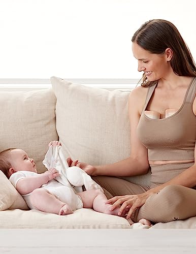 image for Momcozy Hands-Free Breast Pump Wearable, Double Pump with Comfortable 