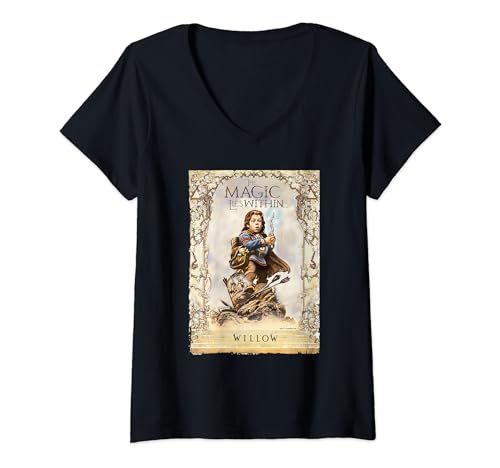 T-shirt col V Lucasfilm Willow vêtement fantasy imprimé nostalgie pour homme et femme