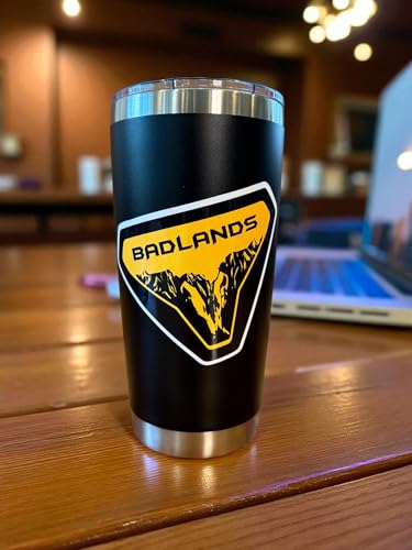 Image of Ford Bronco Badlands Vinyl Sticker - Officially Licensed, Made in USA, Screen Printed, Durable for Indoor /Outdoor Use - 4 inch x 3 inch