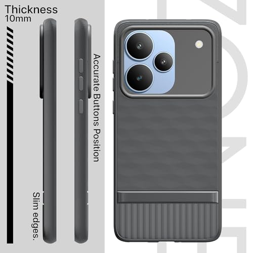 Image of Shockproof Case for Realme P4 Pro 5G | Full Camera Protection | TPU Flexible Back Cover for Realme P4 Pro 5G (Graphite Grey)