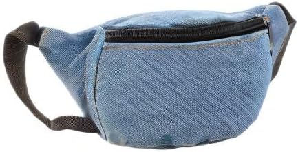amokk Canvas Fanny Pack for Kids Crossbody Waist Bag for Unisex Toddler Boys Girls (Light Denim) - Image 8