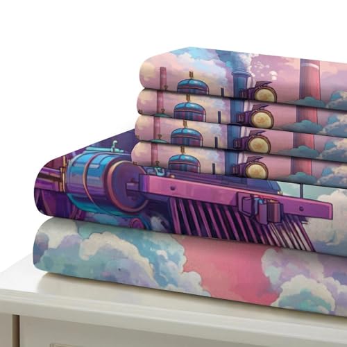 Housse de couette Tour Eiffel 3D King en microfibre douce avec taies d'oreiller - 6