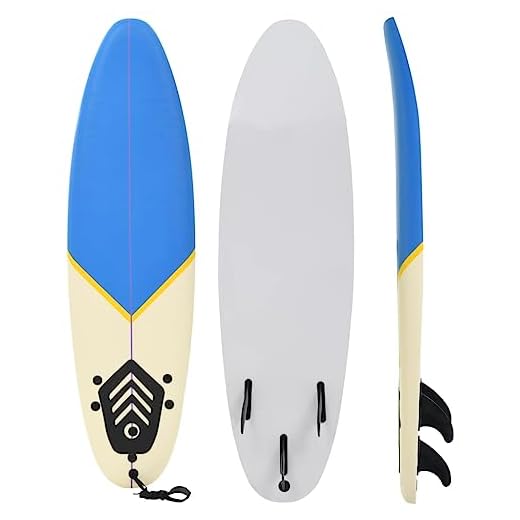 Vidaxl Tabla De Surf 170 Cm Azul Y Crema Deporte Acuático Exterior Navegación