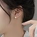 Reffeer Solid 925 Sterling Silver Flower Hoop Earrings Huggie for Women Teen Girls Daisy Hoop Earrings Cartilage Helix Earrings (B-Yellow)