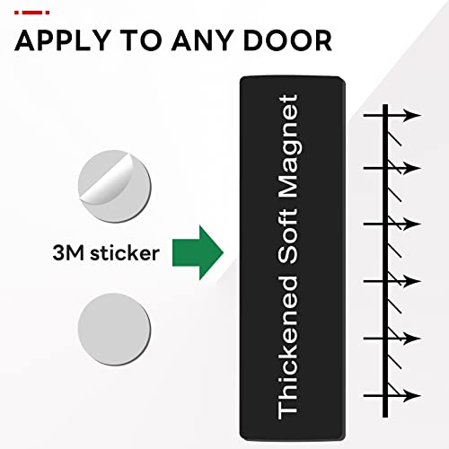 Currently in the Office Out of Office Sign for Door, Door Signs for Home or Medical Office, Easy to Read Magnetic Slider Indicator Sign Decor - Silver - Thumbnail 5