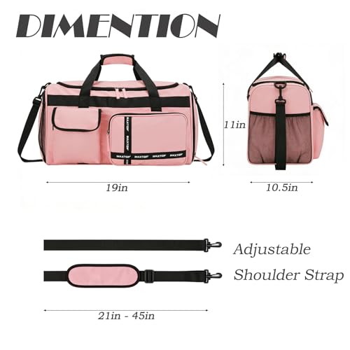 MAXTOP Gym Bag with Shoe and Wet Pocket