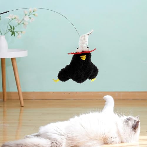 Brinquedo eletrônico interativo para gatos, pássaro voador elétrico para gatos | Brinquedo Catnip de
