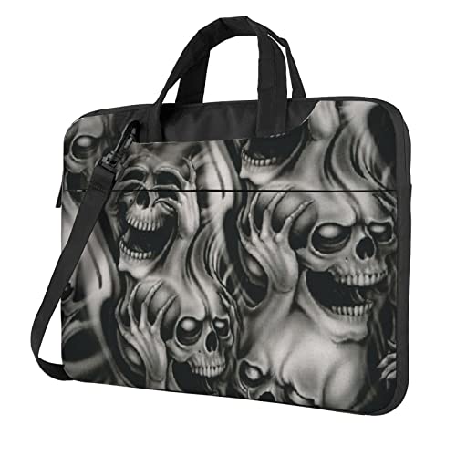 Sac pour ordinateur portable léger à motif tête de mort