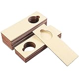 40 Pieces Unfinished Wood Door Knob Hangers, 9.4 x 3.2 x 0.1 Inch, Door Knob Signs for Painting, DIY Craft, Home, Office Hotel Decoration, Business Use, Arts and Crafts