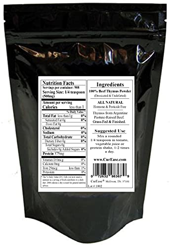CurEase Argentine Beef Thymus Powder - Pound 1 lb