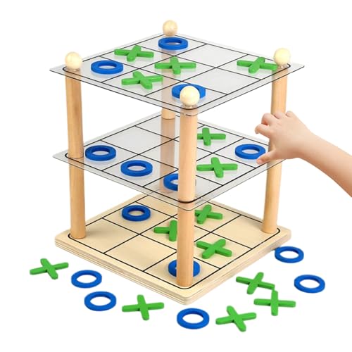 Klassische Brettspiele | Strategisches Spielzeug 3D Lernaktivitäten – Brettspiele aus Holz zum Verbinden | für Weihnachten, Halloween, Treffen, Partys, Reisen, Klassenzimmer