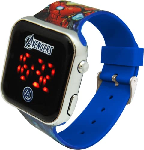 Kids Euroswan-AVG4706 Avengers LED Watch, Multicolor (AVG4706), Multicoloured